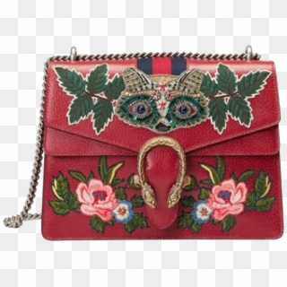Moodboard Bag Gucci Flower Gold Red Png Sticker Freetoe - Dionysus Bag Gucci Red, Transparent Png