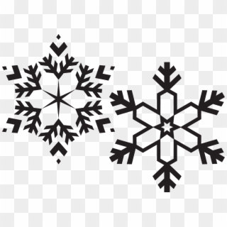 Black And White Snowflakes - Snowflake Png Black And White, Transparent Png