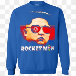 Cool Rocket Man Kim Jong Un Funny Christmas T Shirts, HD Png Download ...