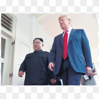 El Año Pasado Kim Jong-un Y Trump Se Vieron En Singapur - 2018 North Korea–united States Singapore Summit, HD Png Download