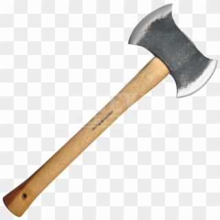 Axe Transparent Images - Double Headed Axe Drawing, HD Png Download