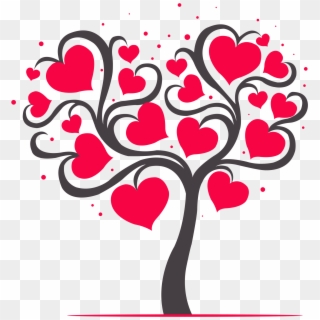 Transparent Heart Tree Clipart, HD Png Download