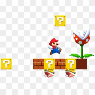 Mario Flower Pipe Toad - Super Mario Game Png, Transparent Png