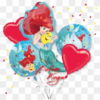 Little Mermaid Ariel Bouquet - Ariel Balloons, HD Png Download