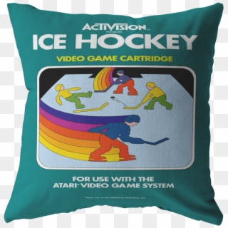 Retro Activision Ice Hockey Inspired 80s Video Game - Cushion, HD Png Download