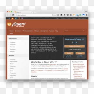 Jquery Ui - Jquery, HD Png Download
