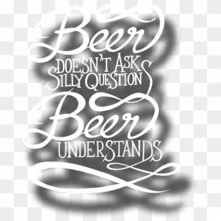 2 Craft Beer Silly Questions Logo - Calligraphy, HD Png Download