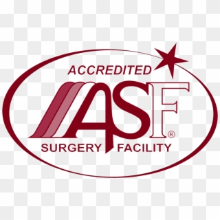 Logo Accredited Burgundy - Accreditation Surgery Facility Logo, HD Png Download