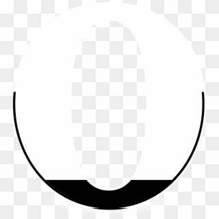 Opera Logo Black And White - Crescent, HD Png Download