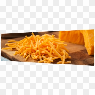 Image Of Grate Cheddar Cheese On A Cutting Board - Cheddar, HD Png Download