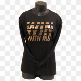 Ladies Win With Me Athletic/yoga Shirt - Sweater, HD Png Download