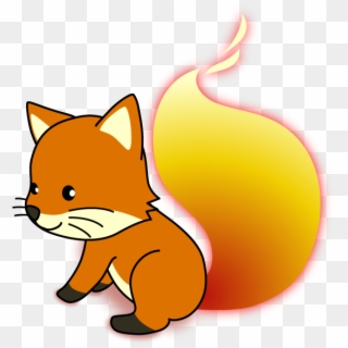 Image From Foxkeh's Wallpaper For February 2009 - Fire Fox Cartoon, HD Png Download
