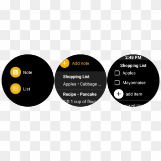 Google Keep For Android Wear Has Made A Significant - Google Keep Wear Os, HD Png Download