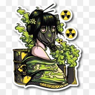 Radioactive People Vinyl Sticker - Toxic Shirt Design, HD Png Download