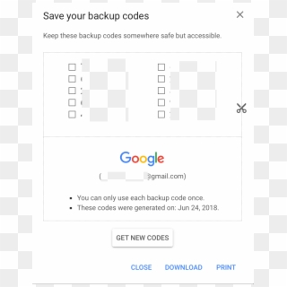Google Will Create 10 Codes For You To Use, Once You - Google, HD Png Download