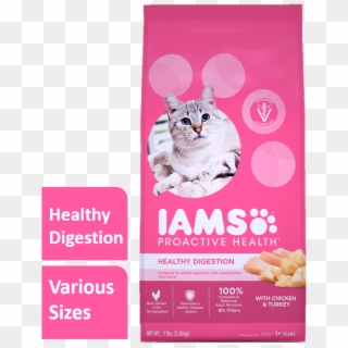 Iams Proactive Health Adult Healthy Digestion With - Iams Dry Cat Food, HD Png Download