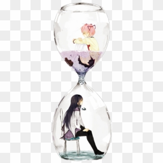 Drawing Creatively Hourglass - Anime Girl In A Bottle, HD Png Download