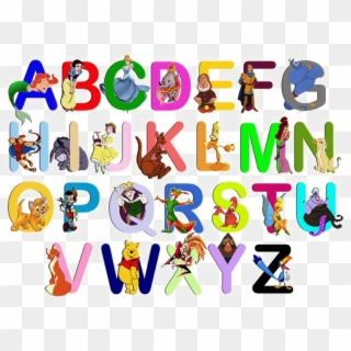 El Abecedario Abecedario - Alphabet Disney, HD Png Download
