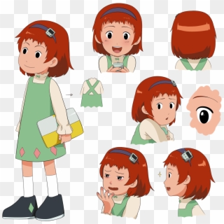 Always Having A Digivice On Her Circlet Could Not Be - Cartoon, HD Png Download