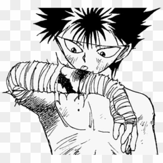 Hiei Sticker - Cartoon, HD Png Download
