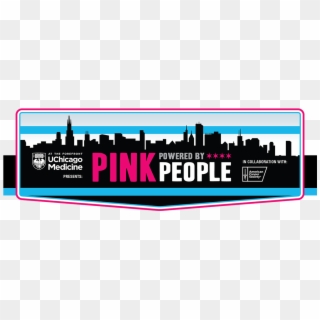 Pink Powered By People - Skyline, HD Png Download