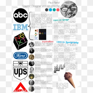 Paul Rand2-01 - Paul Rand Logos List, HD Png Download