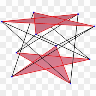 A Regular Skew Decagon Is Seen As Zig Zagging Edges - Triangle, HD Png Download