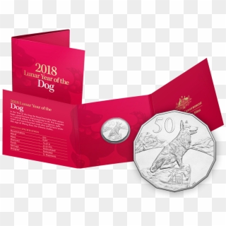 2018 Year Of The Dog 50c Tetra-decagon Uncirculated, HD Png Download