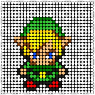 Legend of Zelda Link Perler Perler Pattern Zelda Vector 