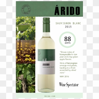 Àrido Sauvignon Blanc 2015 Wine Spectator 88 Points - Wine Spectator, HD Png Download