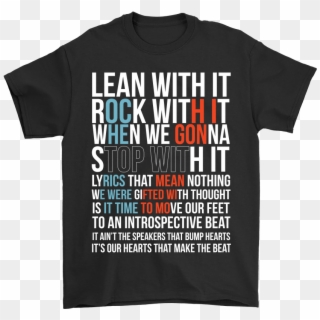 Lean With It Rock With It Twenty One Pilots Lyrics - Cute Stranger Things T Shirt, HD Png Download