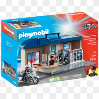 Playmobil 5689 Comisaria De Policia - Playmobil Police Station, HD Png Download