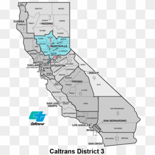 Caltrans District - Caltrans District 3, HD Png Download