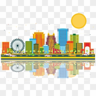 Meet Orlando - Orlando Colored Skyline Vector, HD Png Download