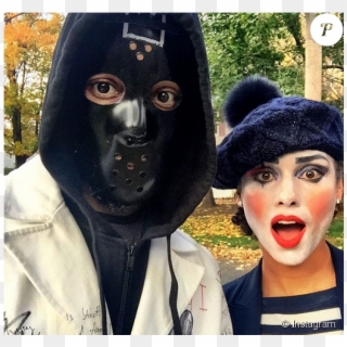 Alicia Keys Et Son Mari Swizz Beatz Pour Halloween - Face Mask, HD Png Download