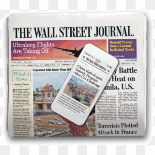 Get Ahead With The Journal's Premium Content And Enjoy - Wall Street Journal, HD Png Download