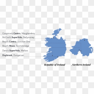 Stores - Ireland Map Vector Png, Transparent Png