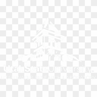 Uwrl Vertical Watermark With With No Background - Utah State University White Logo, HD Png Download