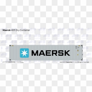 Intermodal Container C20017 - Maersk Line, HD Png Download