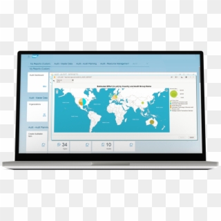 Sap Audit Management - World Map, HD Png Download