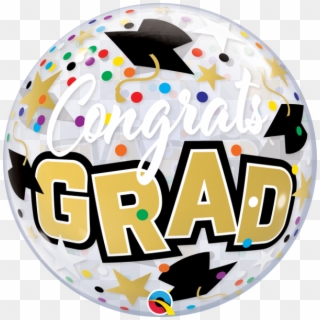 22 Q Bubble, Congrats Grad - Balloon, HD Png Download