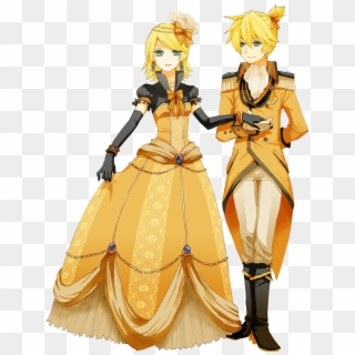 Renders Vocaloid Kagamine Rin Len Jumeaux Robe Costume - Rin Y Len Servant Of Evil, HD Png Download