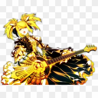Rin Kagamine - Google Search - Kagamine Rin With Guitar, HD Png Download
