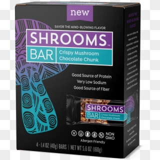 Chocolate Chunk Shrooms Bar - Protein Bars With Mushrooms, HD Png Download