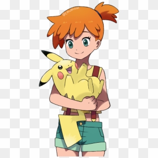 #mistyisback Happy For Misty Being Back In The Anime - Cartoon, HD Png Download