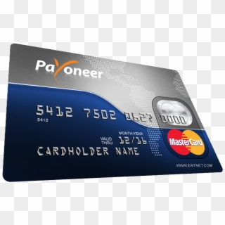Fake Paypal Credit Card Photo - Payoneer Mastercard Png, Transparent Png