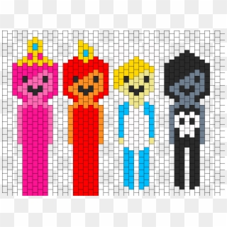 Adventure Time Characters Bead Pattern - Mayday Parade Heart, HD Png Download