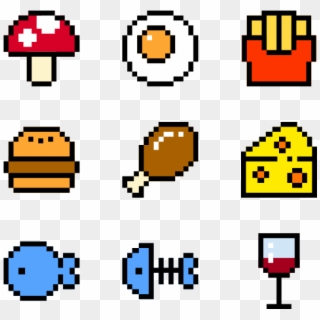 Food Small Pixel Art Food Hd Png Download 600x564 Pngfind