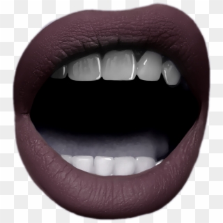 #mouth #yell #lips #teeth Makeup - Tongue, HD Png Download