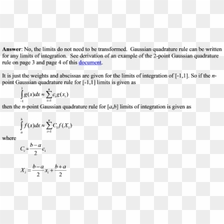 Gaussquadlimits, HD Png Download